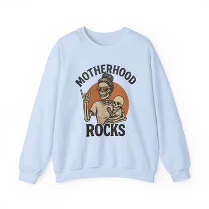 Motherhood Rock Sweatshirt| Retro Skeleton Mom Tee | Funny Mother’s Day Gift