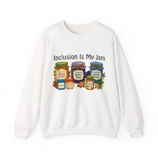 Inclusion Is My Jam sweatshirt | Cozy | Inclusive | Comfort Colors | Unisex | Kindness Matters | Mental Health Gift