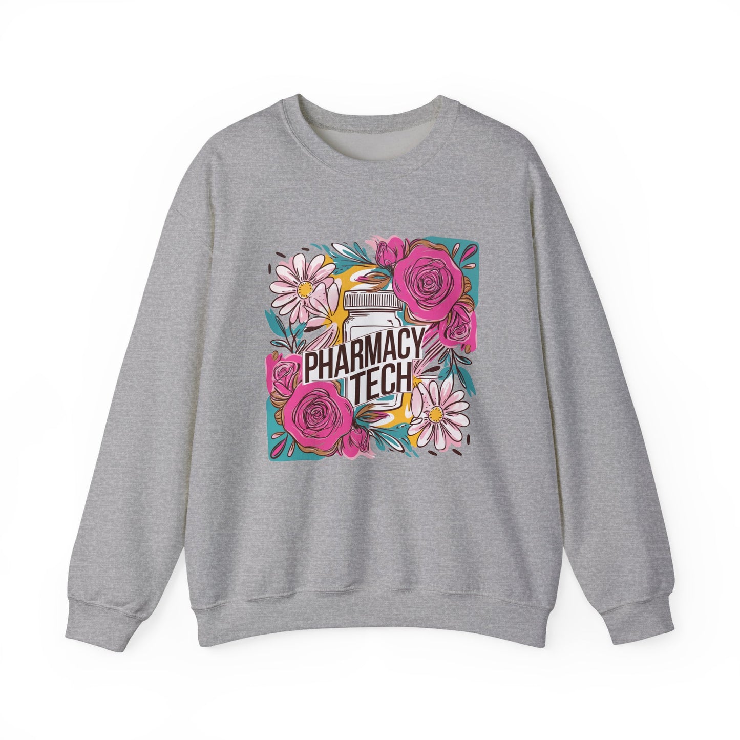 Pharmacy Tech Sweatshirt | CPHT Floral Crewneck | Pharmacist Gift Idea