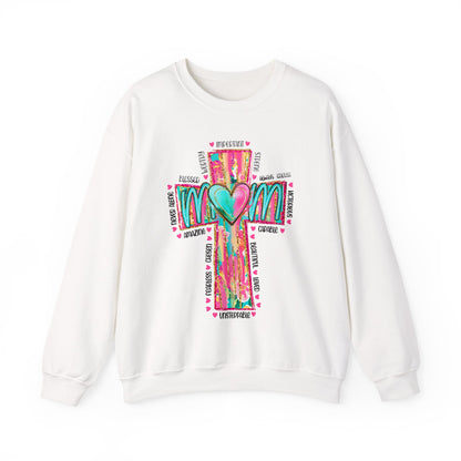 Christian Mama Sweatshirt | Faith Based Shirt | Religious Gift for Mom | Bible Verse | Blessed Mama | Motherhood Comfort Tee