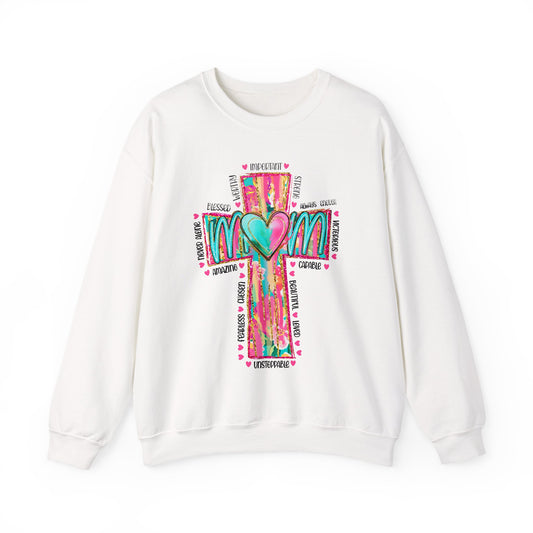 Christian Mama Sweatshirt | Faith Based Shirt | Religious Gift for Mom | Bible Verse | Blessed Mama | Motherhood Comfort Tee