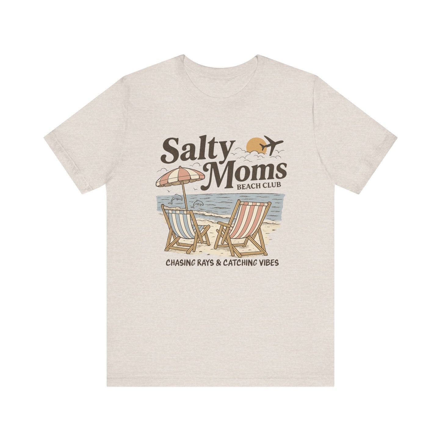 Salty Moms Beach Club shirt | Summer Vibes | Aesthetic Tee | Mother's Day Gift | Coastal Mom Shirt | Beach Sweatshirt