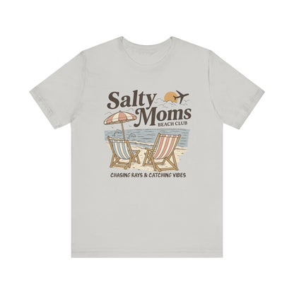 Salty Moms Beach Club shirt | Summer Vibes | Aesthetic Tee | Mother's Day Gift | Coastal Mom Shirt | Beach Sweatshirt