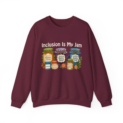 Inclusion Is My Jam sweatshirt | Cozy | Inclusive | Comfort Colors | Unisex | Kindness Matters | Mental Health Gift