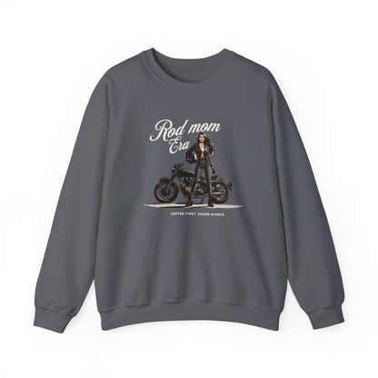 Rad Mom Era Sweatshirt | Caffeine & Chaos Tee | Biker Mom Gift Shirt