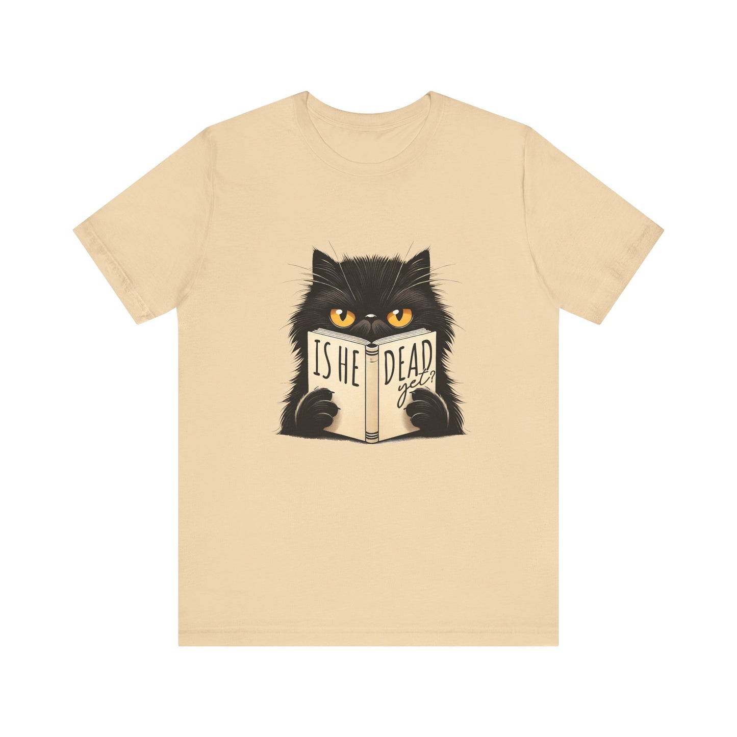 Is He Dead Yet Black Cat shirt | funny political tee | sarcastic liberal gift | dark humor shirt | anti trump graphic | resist t-shirt