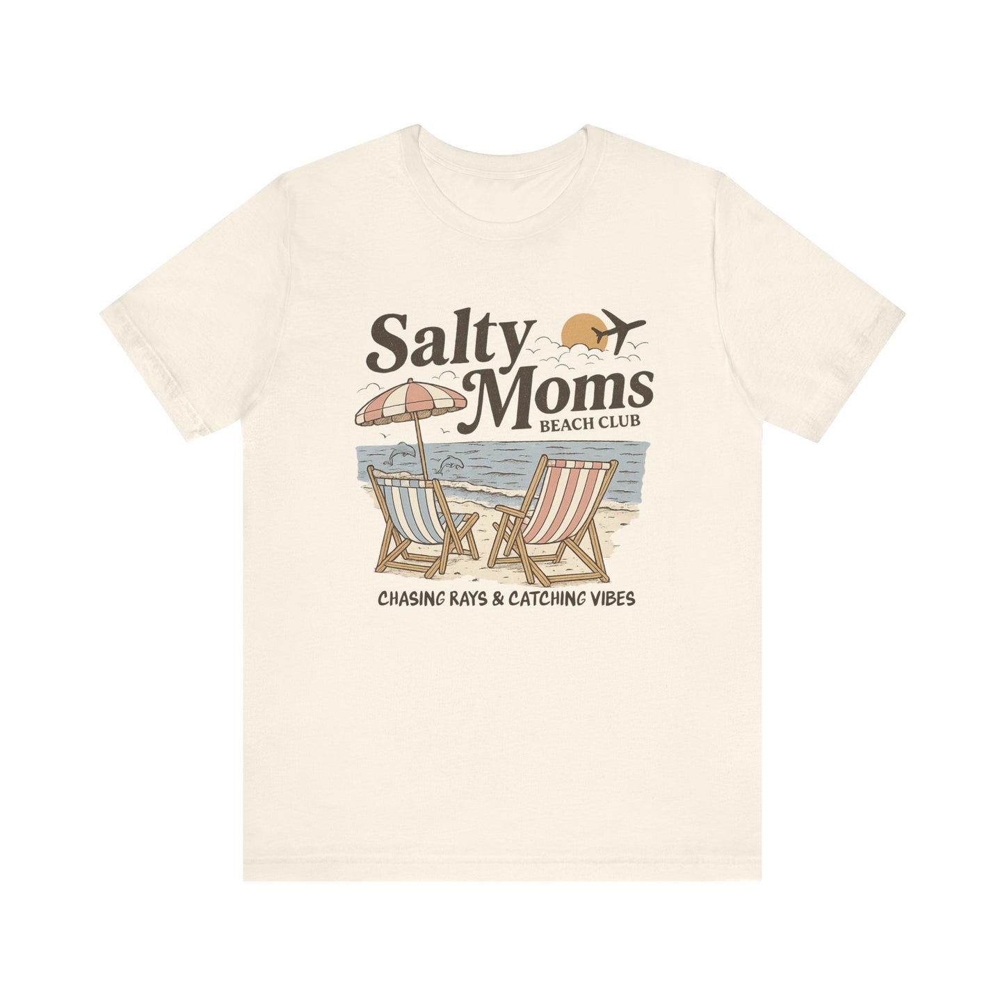 Salty Moms Beach Club shirt | Summer Vibes | Aesthetic Tee | Mother's Day Gift | Coastal Mom Shirt | Beach Sweatshirt