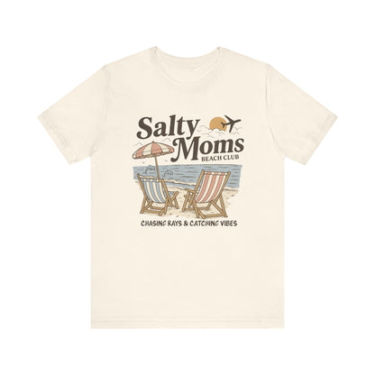 Salty Moms Beach Club shirt | Summer Vibes | Aesthetic Tee | Mother's Day Gift | Coastal Mom Shirt | Beach Sweatshirt