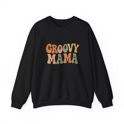 Groovy Mama Sweatshirt | Retro Mom Gift | Pregnancy Reveal for Mother’s Day