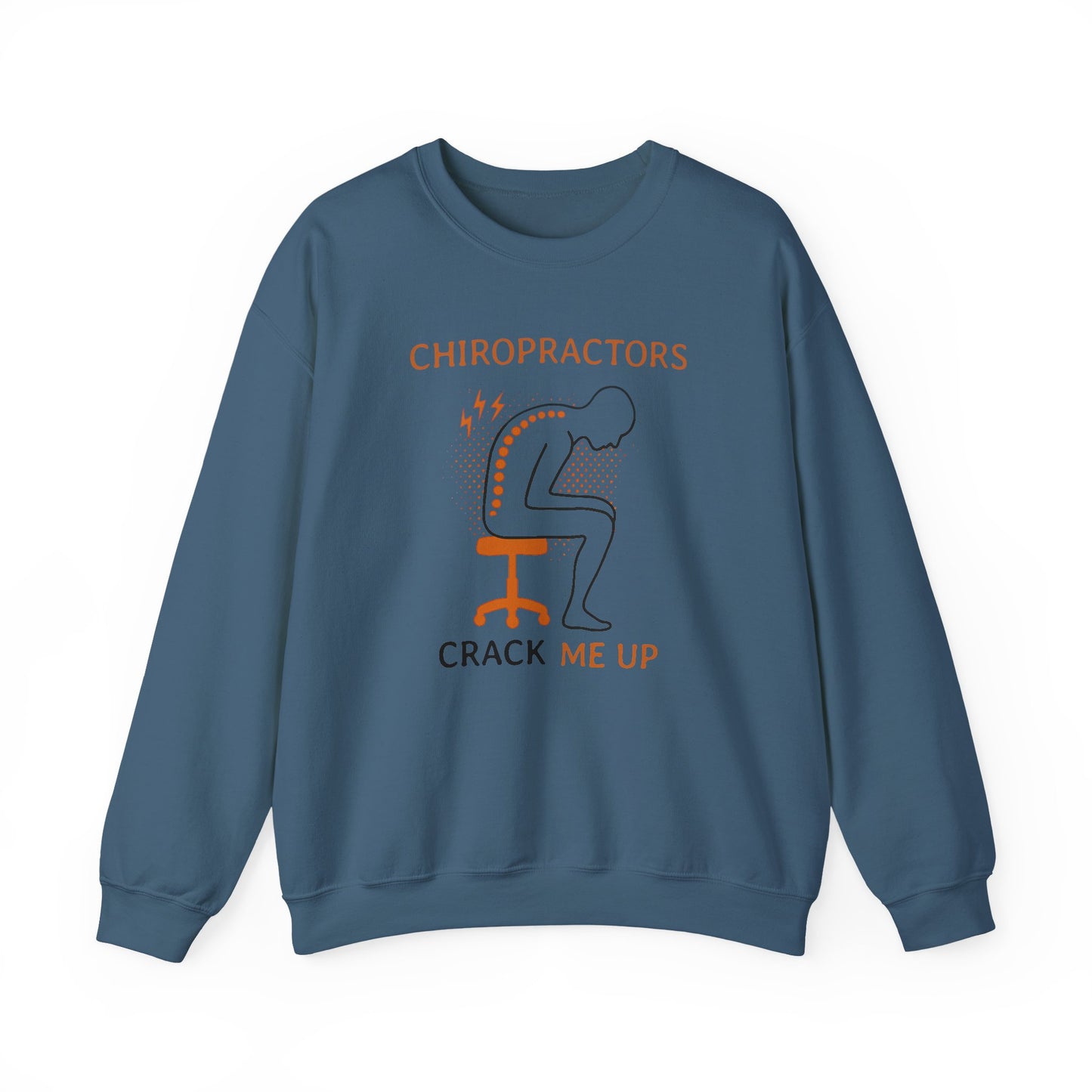 Chiropractors Crack Me Up Sweatshirt | Funny Spine Pun Shirt | Chiropractic Gift | Back Cracking Humor | Physical Therapist Crewneck