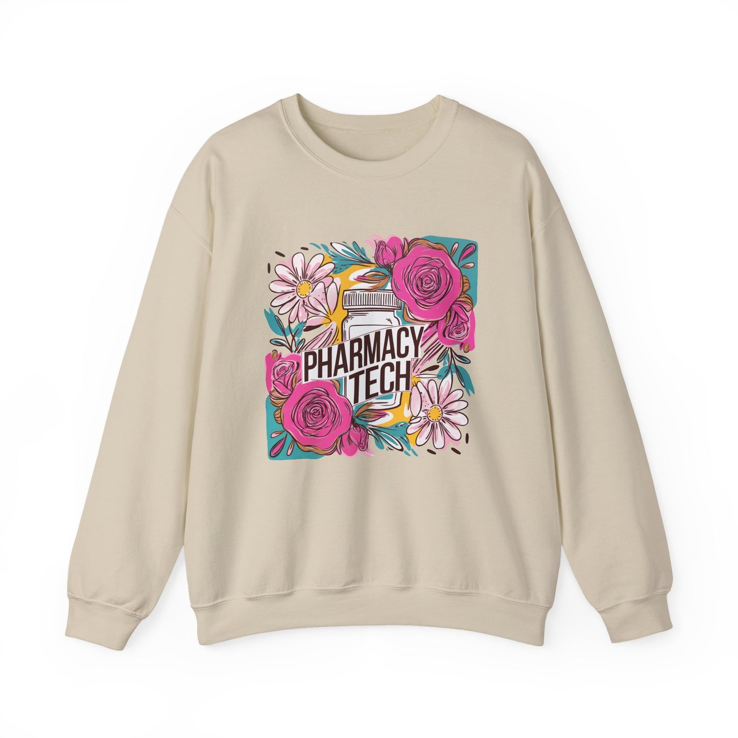 Pharmacy Tech Sweatshirt | CPHT Floral Crewneck | Pharmacist Gift Idea
