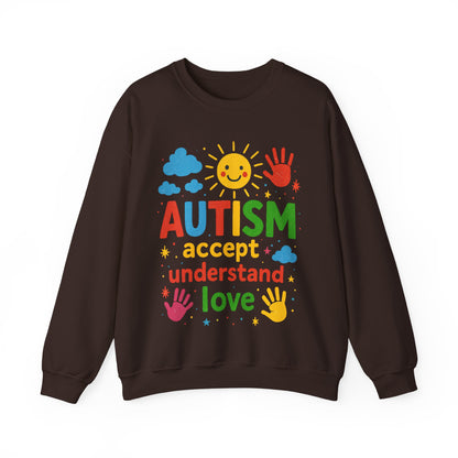 Brushstroke Autism sweatshirt | autism awareness gift | support autism family | love acceptance teacher | cozy comfy unisex