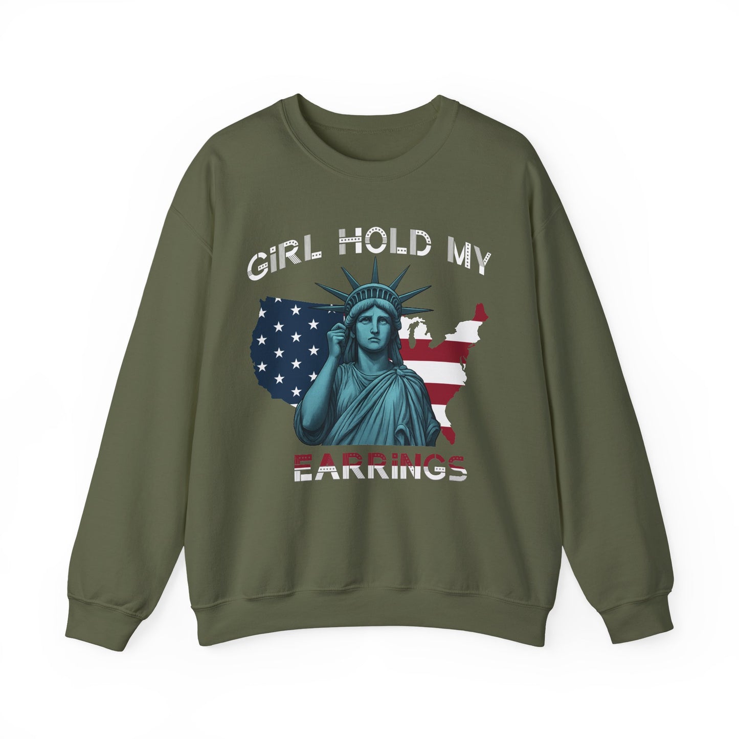 Girl Hold My Earrings sweatshirt | Anti Trump shirt | Political protest gift | FDT crewneck | National park inspired design