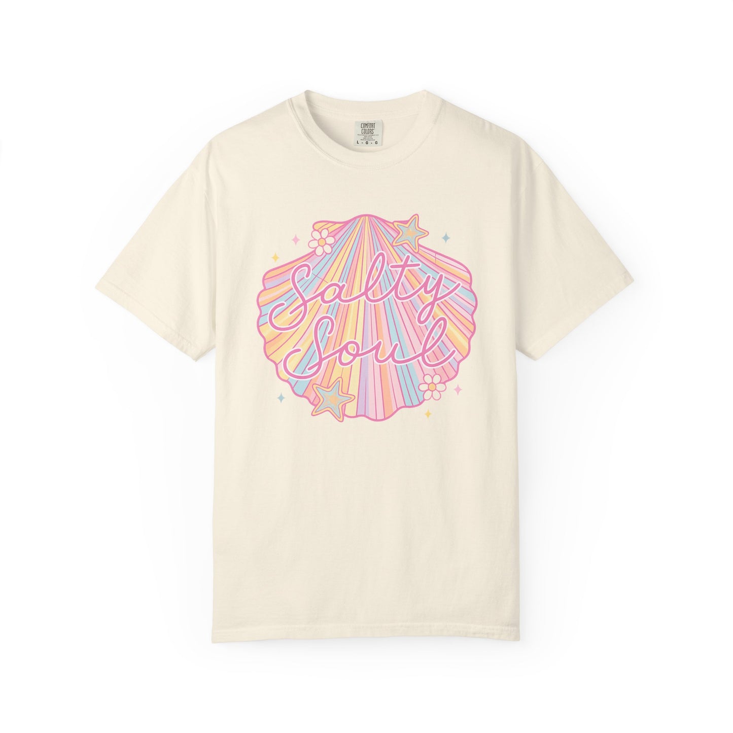 Summer Salty Soul shirt | Trendy beach vibes | Salty soul aesthetic | Comfort Colors retro tee | Ocean lover gift | Vacation graphic top