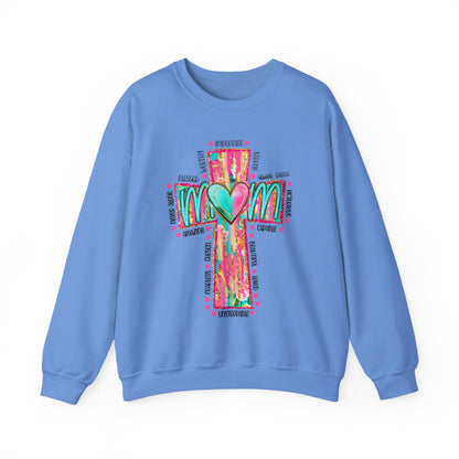 Christian Mama Sweatshirt | Faith Based Shirt | Religious Gift for Mom | Bible Verse | Blessed Mama | Motherhood Comfort Tee