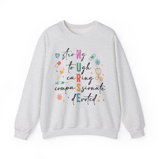 Nurse sweatShirt | registered rn crewneck | cozy embroidered gift | nursing school hoodie | custom appreciation sweater