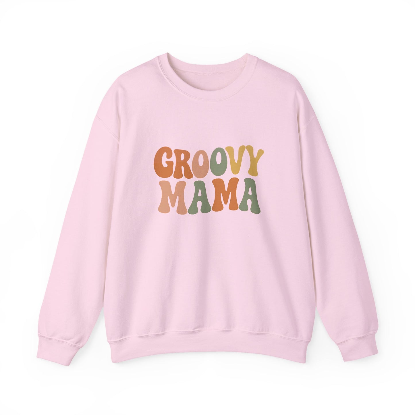 Groovy Mama Sweatshirt | Retro Mom Gift | Pregnancy Reveal for Mother’s Day