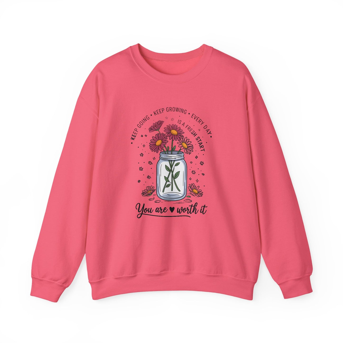 You Are Worth It Shirt sweatahirt | motivational gift | mental health sweatshirt | self love crewneck | positive quote apparel