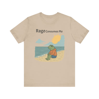 Rage Consumes Me Shirt | Funny Frog Shirt | Dark Humor Tee | Nature Lover Gift | Vintage Meme T-Shirt | Sarcastic Mental Health Top