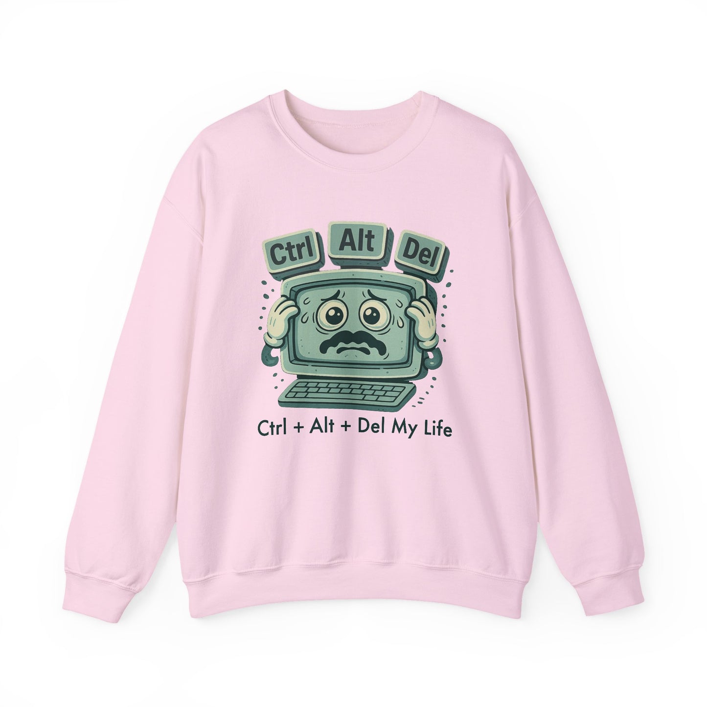 Ctrl alt del my life sweatshirt | cozy mental health gift | emotional reset sweater | comfy unisex crewneck | self care aesthetic