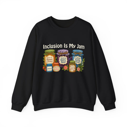 Inclusion Is My Jam sweatshirt | Cozy | Inclusive | Comfort Colors | Unisex | Kindness Matters | Mental Health Gift