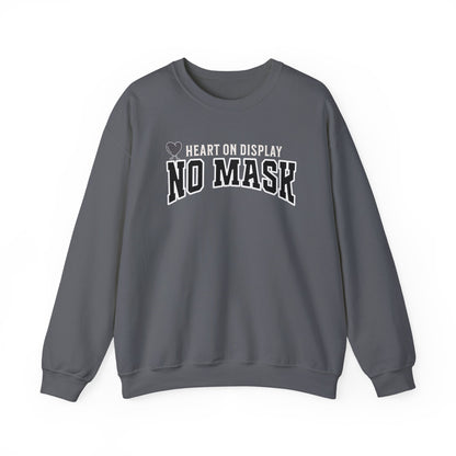 I Wear My Heart on My Sleeve Sweatshirt | Custom Mom Gift | Minimalist Crew