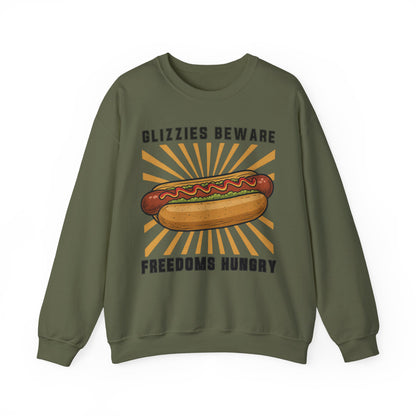 It's A Bad Day To Be A Glizzy sweatShirt | Funny 4th of July Shirt | Hot Dog Lover Gift | Patriotic Meme | Retro |Glizzies Beware Freedoms