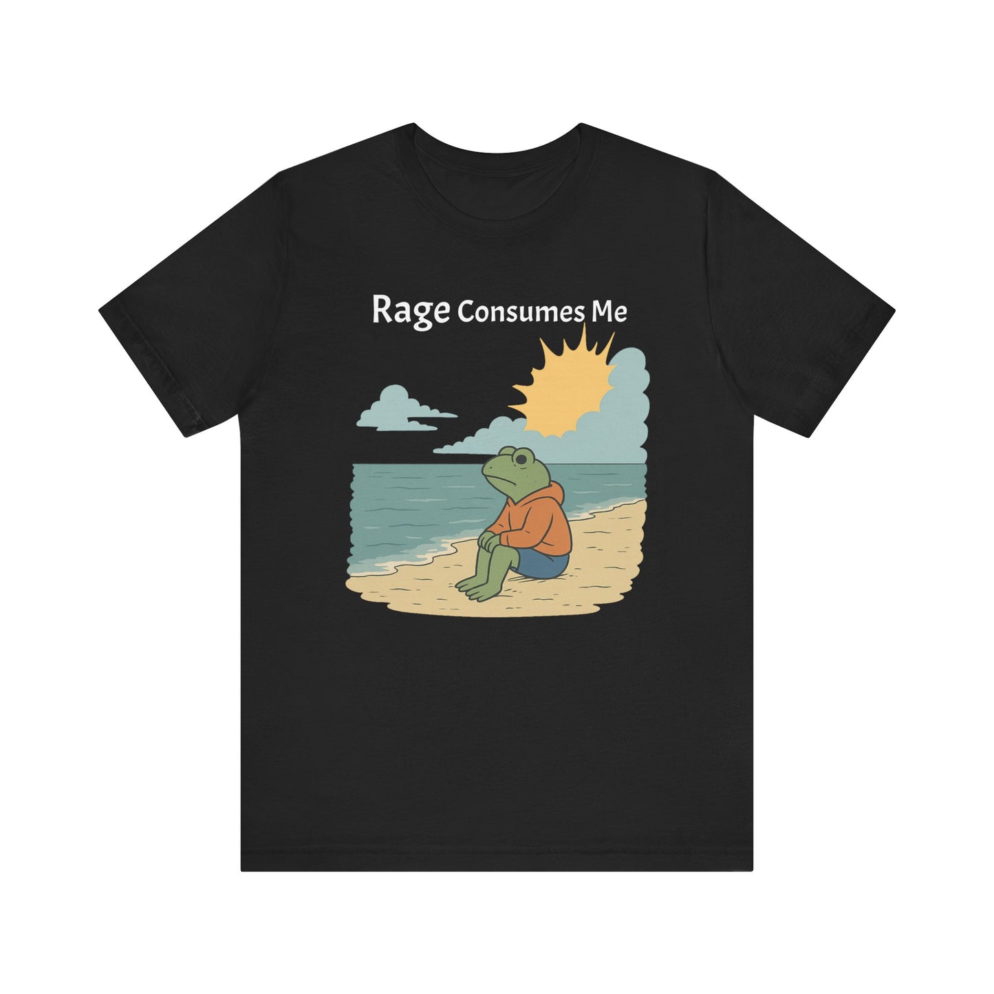 Rage Consumes Me Shirt | Funny Frog Shirt | Dark Humor Tee | Nature Lover Gift | Vintage Meme T-Shirt | Sarcastic Mental Health Top