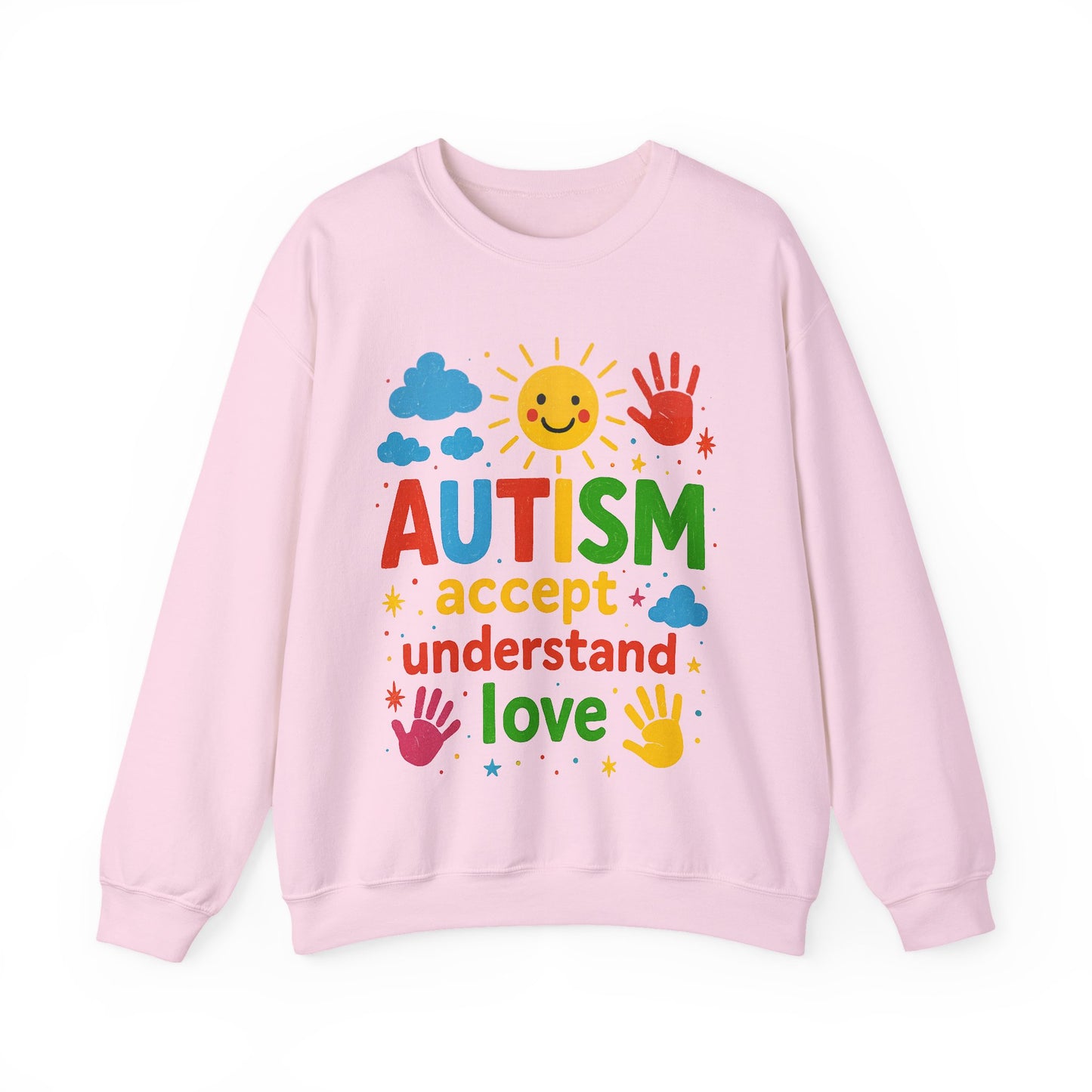 Brushstroke Autism sweatshirt | autism awareness gift | support autism family | love acceptance teacher | cozy comfy unisex