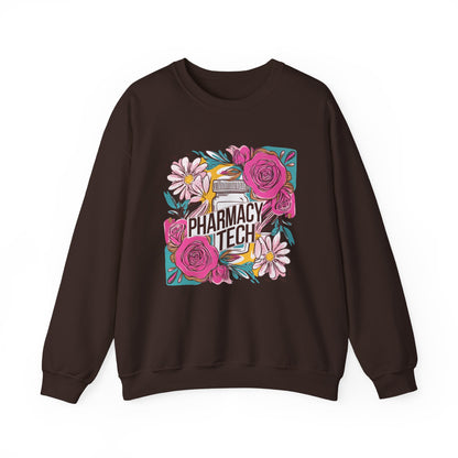 Pharmacy Tech Sweatshirt | CPHT Floral Crewneck | Pharmacist Gift Idea