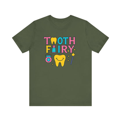 Tooth Fairy T-shirt | Dental Hygienist Gift | Funny Dentist Crewneck Tee