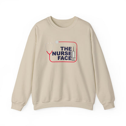 The Nurse Face Sweatshirt | Nurse Life Gift for Her | Funny RN Crewneck | Cute Medical Student Pullover | Unisex Hospital Apparel