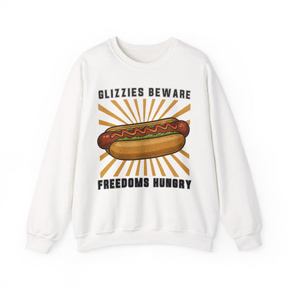 It's A Bad Day To Be A Glizzy sweatShirt | Funny 4th of July Shirt | Hot Dog Lover Gift | Patriotic Meme | Retro |Glizzies Beware Freedoms