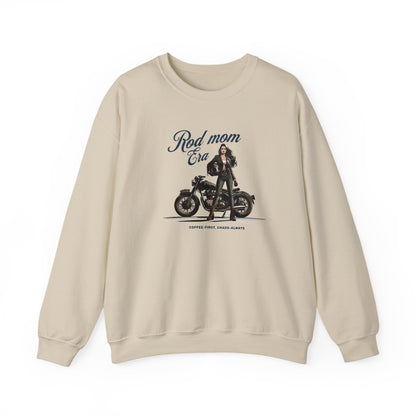 Rad Mom Era Sweatshirt | Caffeine & Chaos Tee | Biker Mom Gift Shirt