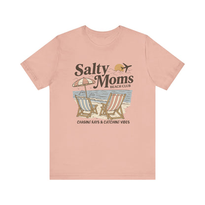 Salty Moms Beach Club shirt | Summer Vibes | Aesthetic Tee | Mother's Day Gift | Coastal Mom Shirt | Beach Sweatshirt