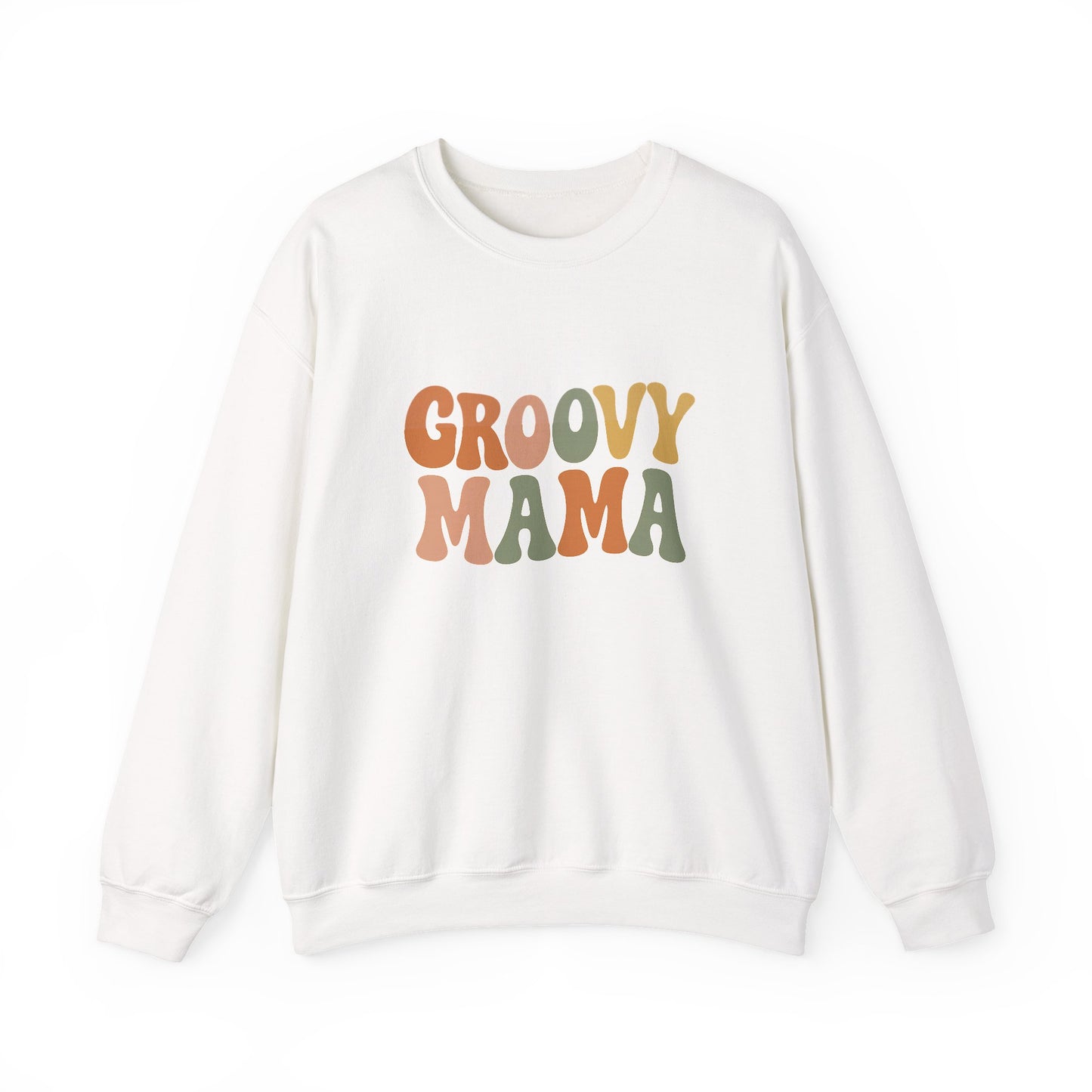 Groovy Mama Sweatshirt | Retro Mom Gift | Pregnancy Reveal for Mother’s Day
