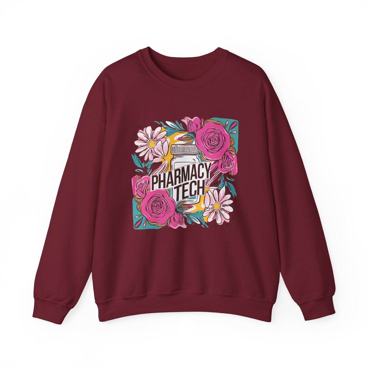 Pharmacy Tech Sweatshirt | CPHT Floral Crewneck | Pharmacist Gift Idea