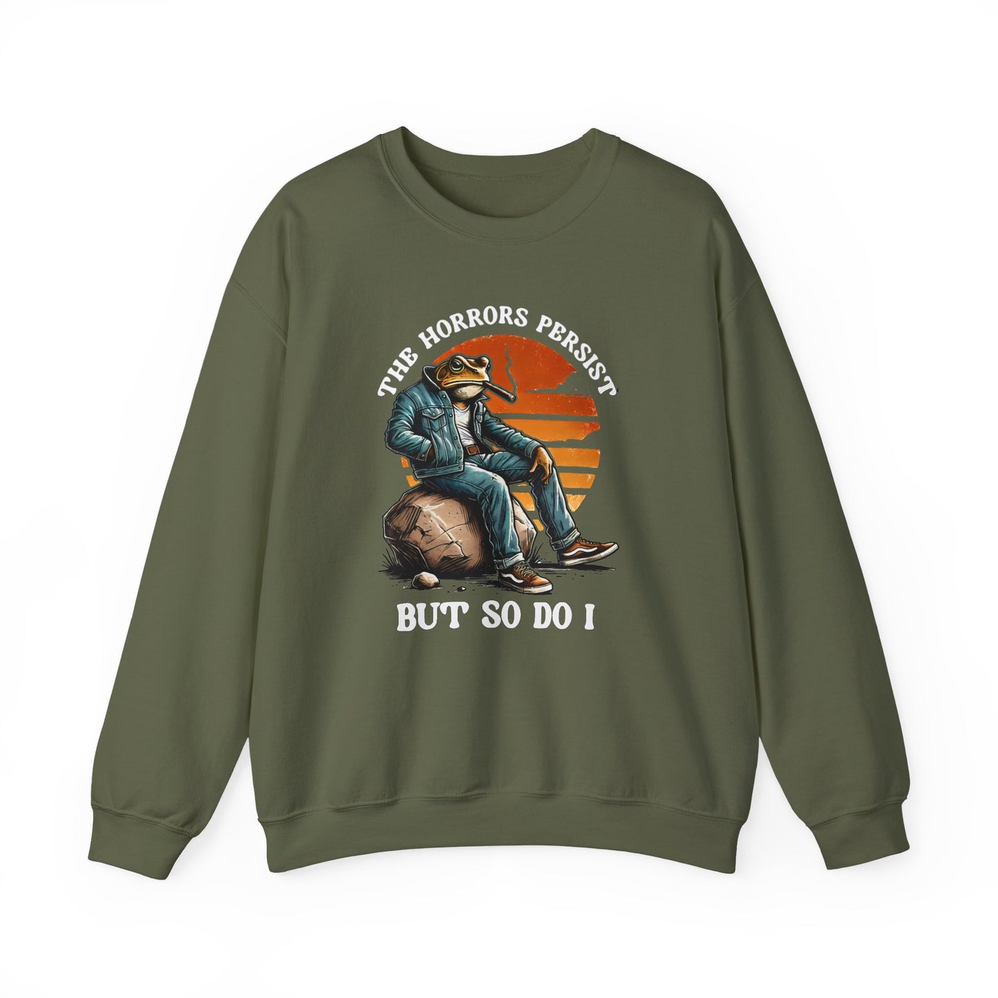 The Horrors Persist But So Do I Shirt sweatshirt | meme | t | mental | health | cozy comfy aesthetic mental health awareness top