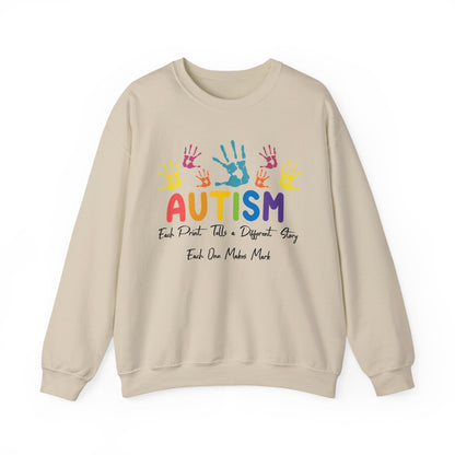 Fingerprint Autism sweatshirt | Autism Awareness Gift | Fingerprint Tee | Neurodiversity Shirt | Special Needs Mom Sweatshirt