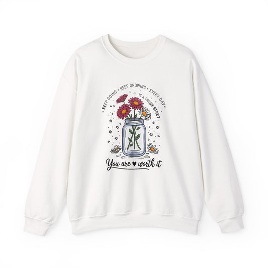 You Are Worth It Shirt sweatahirt | motivational gift | mental health sweatshirt | self love crewneck | positive quote apparel