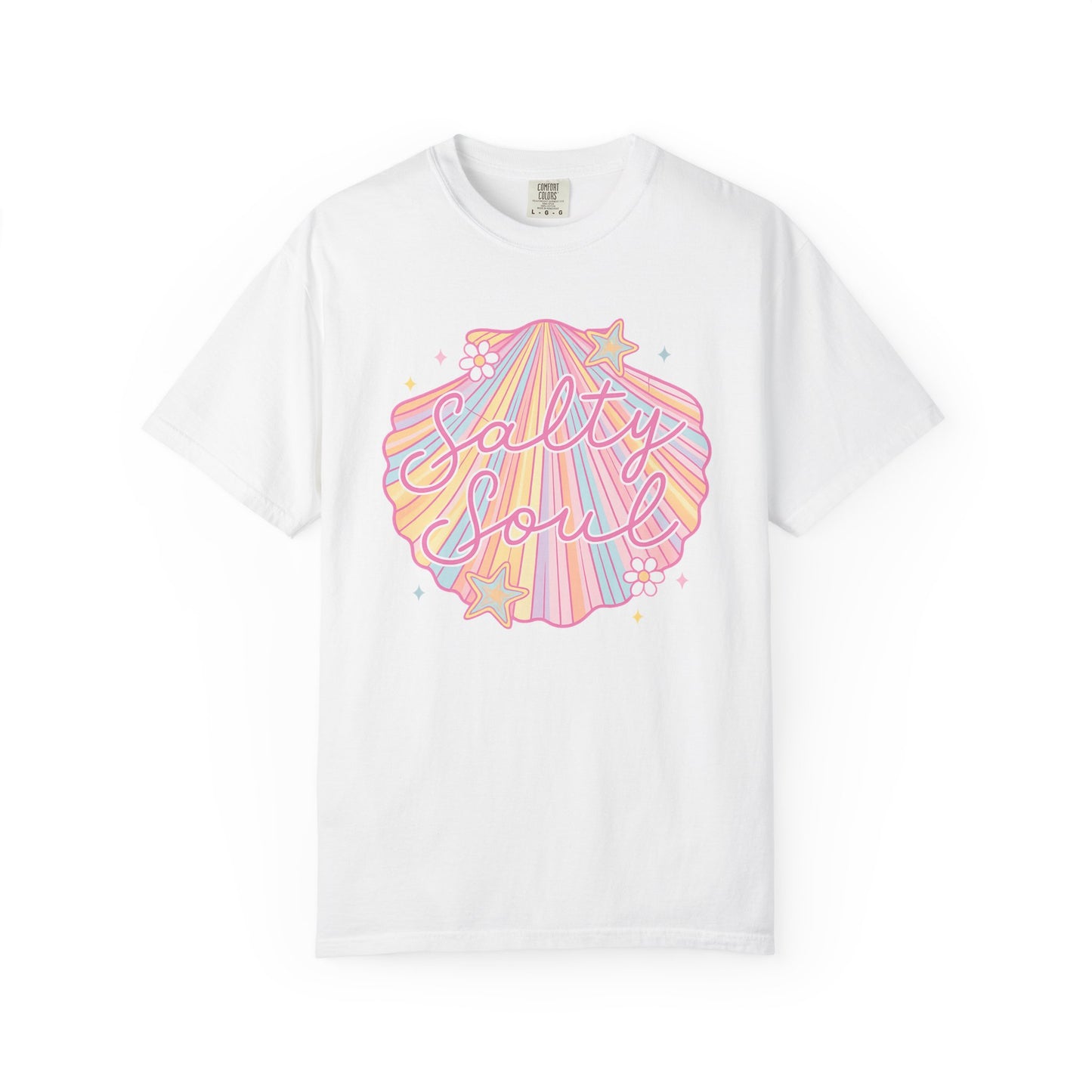 Summer Salty Soul shirt | Trendy beach vibes | Salty soul aesthetic | Comfort Colors retro tee | Ocean lover gift | Vacation graphic top