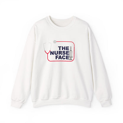 The Nurse Face Sweatshirt | Nurse Life Gift for Her | Funny RN Crewneck | Cute Medical Student Pullover | Unisex Hospital Apparel
