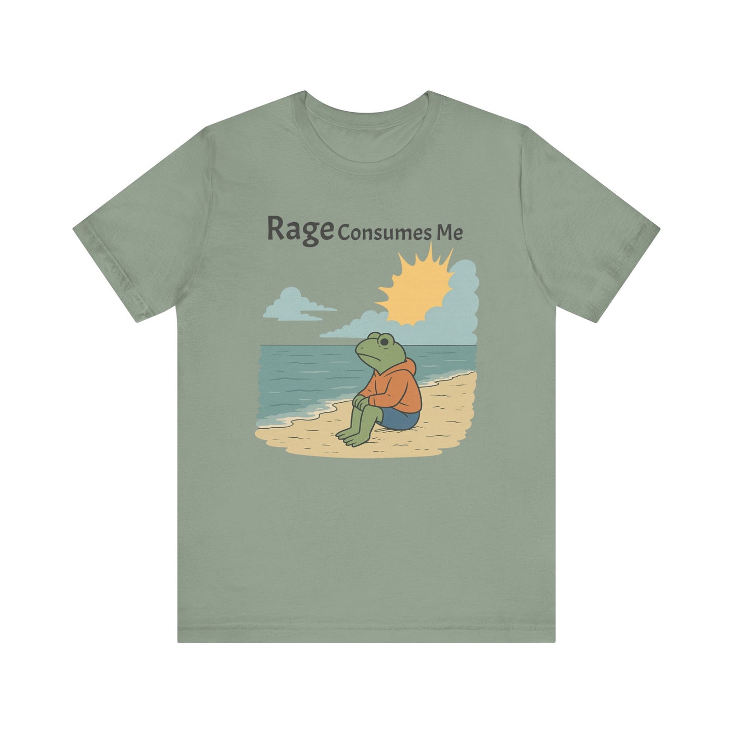 Rage Consumes Me Shirt | Funny Frog Shirt | Dark Humor Tee | Nature Lover Gift | Vintage Meme T-Shirt | Sarcastic Mental Health Top