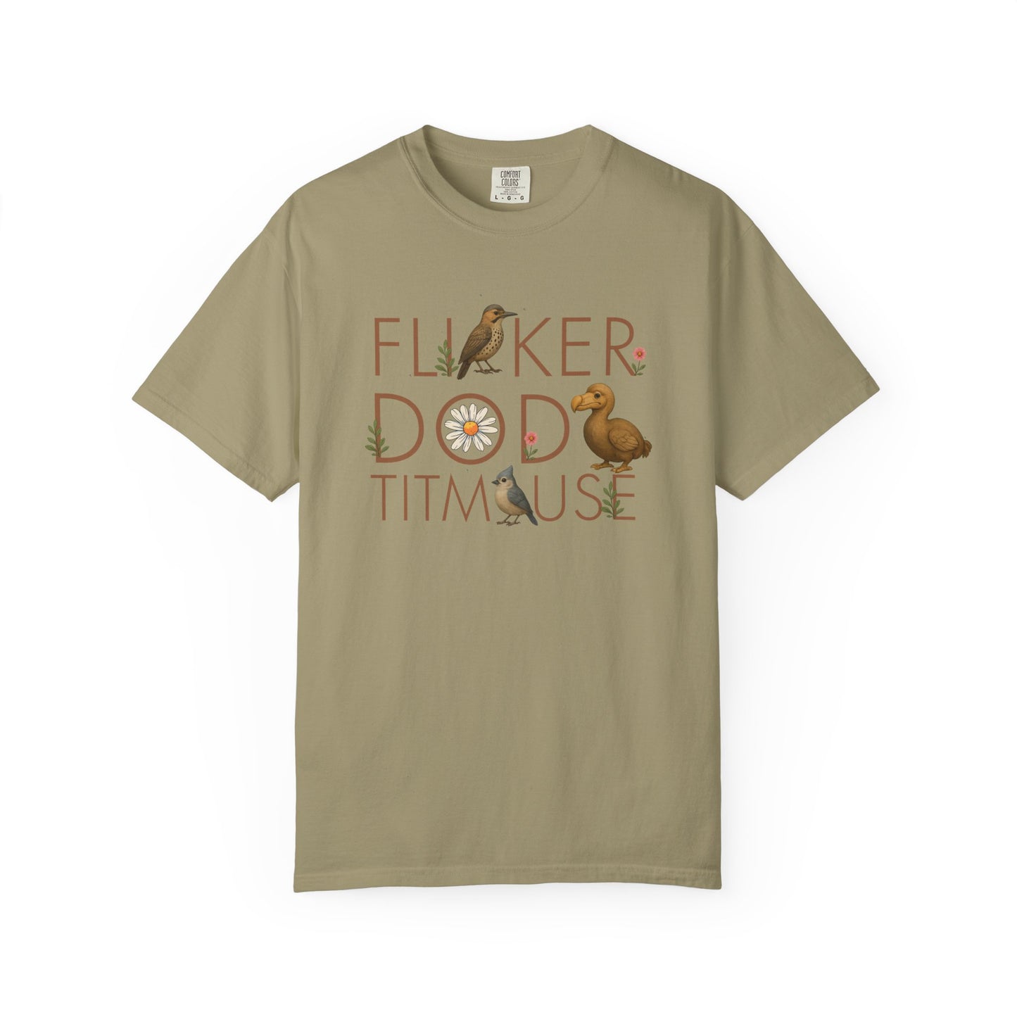 Flicker Dodo Titmouse shirt | Funny bird shirt | Anti MAGA tee | Subtle FDT gift | Liberal political shirt | Comfort Colors unisex
