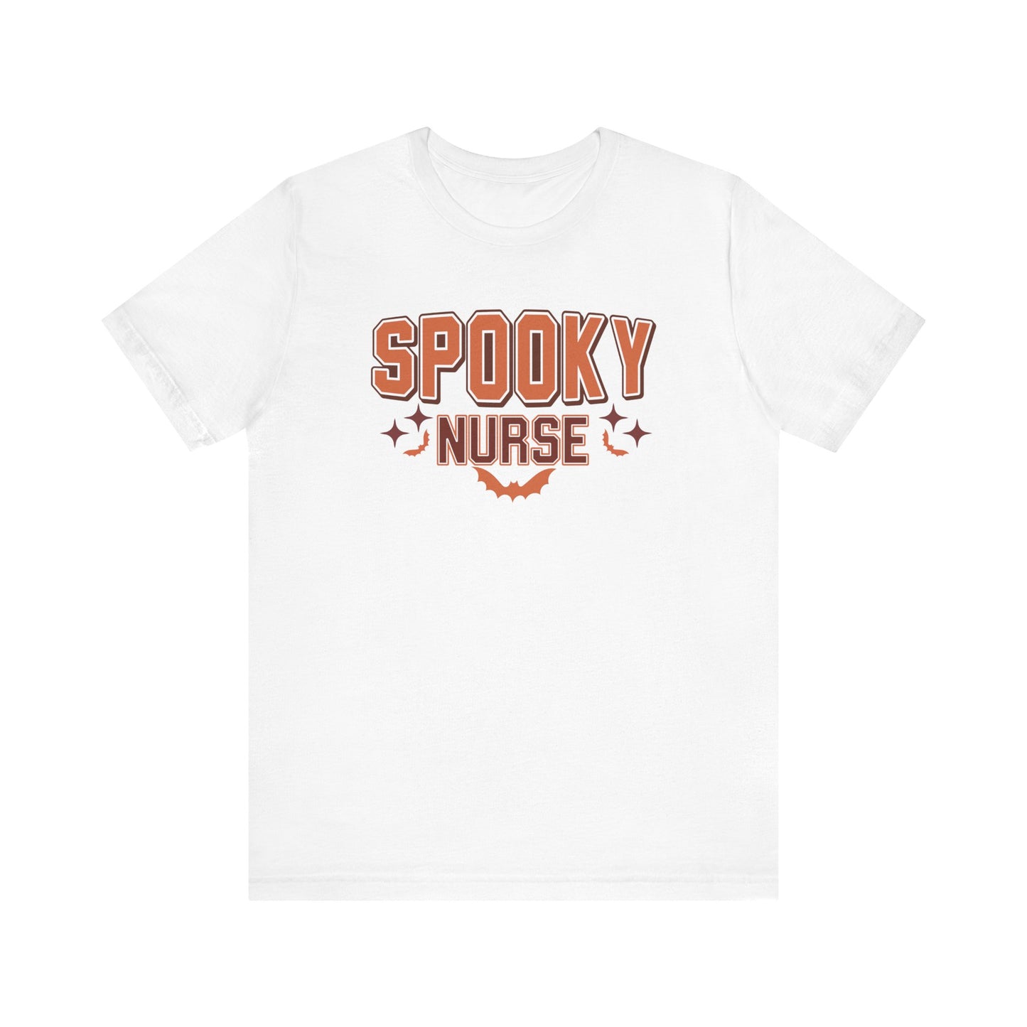 One Spooky Nurse T-shirt | Cute Skeleton Ghost Tee | Halloween Nurse Gift
