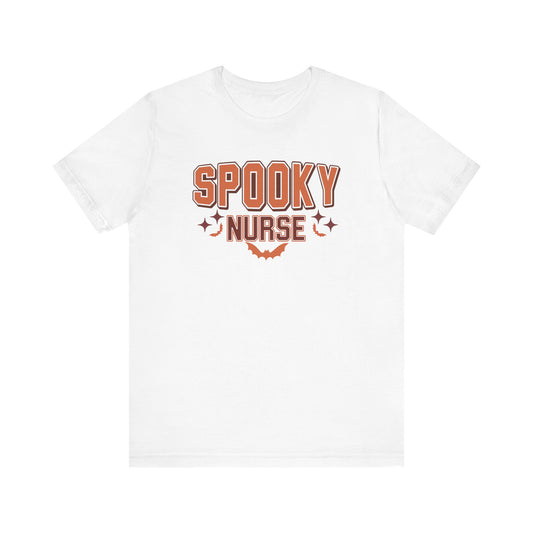 One Spooky Nurse T-shirt | Cute Skeleton Ghost Tee | Halloween Nurse Gift