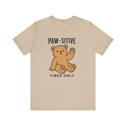 Paw-sitive Vibes Only shirt | Cute Dog Lover Gift | Funny Pet Tee | Positive Graphic Apparel | Unisex Cotton Top | Animal Mom Shirt