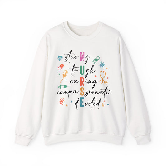 Nurse sweatShirt | registered rn crewneck | cozy embroidered gift | nursing school hoodie | custom appreciation sweater