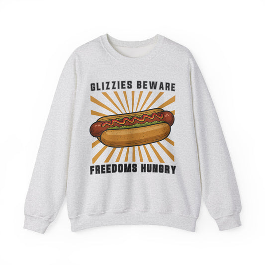 It's A Bad Day To Be A Glizzy sweatShirt | Funny 4th of July Shirt | Hot Dog Lover Gift | Patriotic Meme | Retro |Glizzies Beware Freedoms