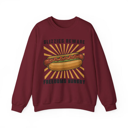 It's A Bad Day To Be A Glizzy sweatShirt | Funny 4th of July Shirt | Hot Dog Lover Gift | Patriotic Meme | Retro |Glizzies Beware Freedoms